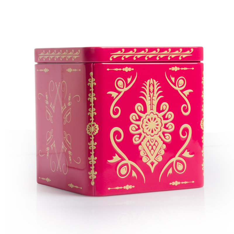 Фабрика прямые поставки пищевой класс жестяные банки для конфет бисквитов шоколада упаковочные коробки пустые индивидуальные жестяные квадратные красные жестяные банки для лунных пирогов печенья