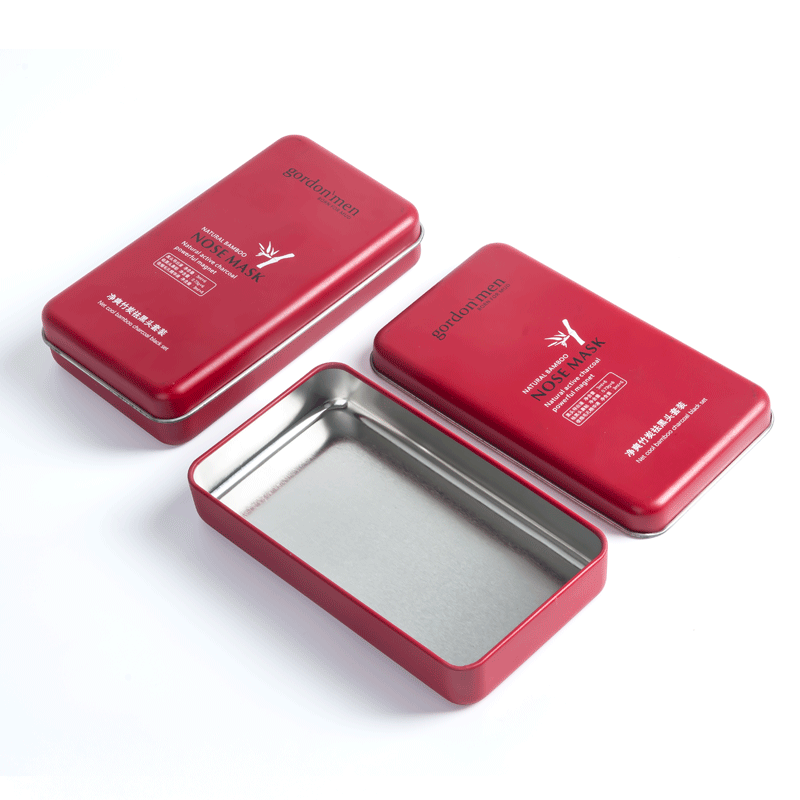 Перерабатываемые материалы прямоугольная косметическая жестяная банка с крышкой крем для кожи индивидуальная металлическая коробка жестяная упаковка для косметики для маски для лица