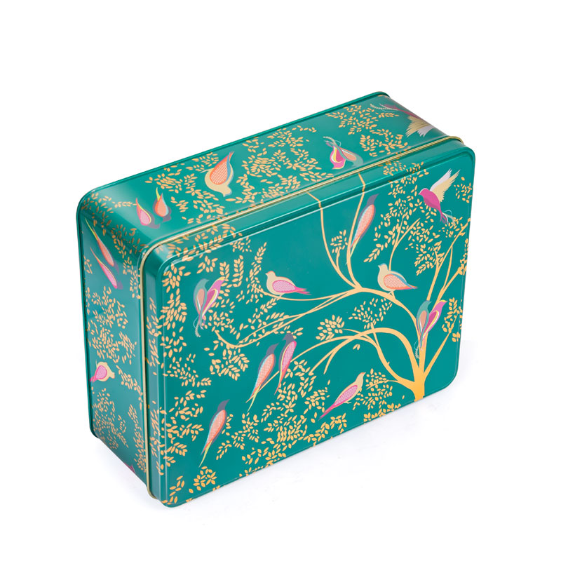 Производители индивидуальных прямоугольных жестяных коробок жестяные банки для торта подарки пищевой класс металлические жестяные банки для печенья персонализированные