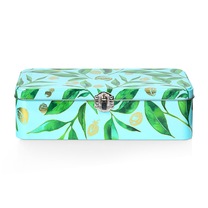 Гуанчжоу поставщик фабрика пищевой класс индивидуальная металлическая упаковка персонализированные жестяные коробки прямоугольные жестяные банки для кофе чая