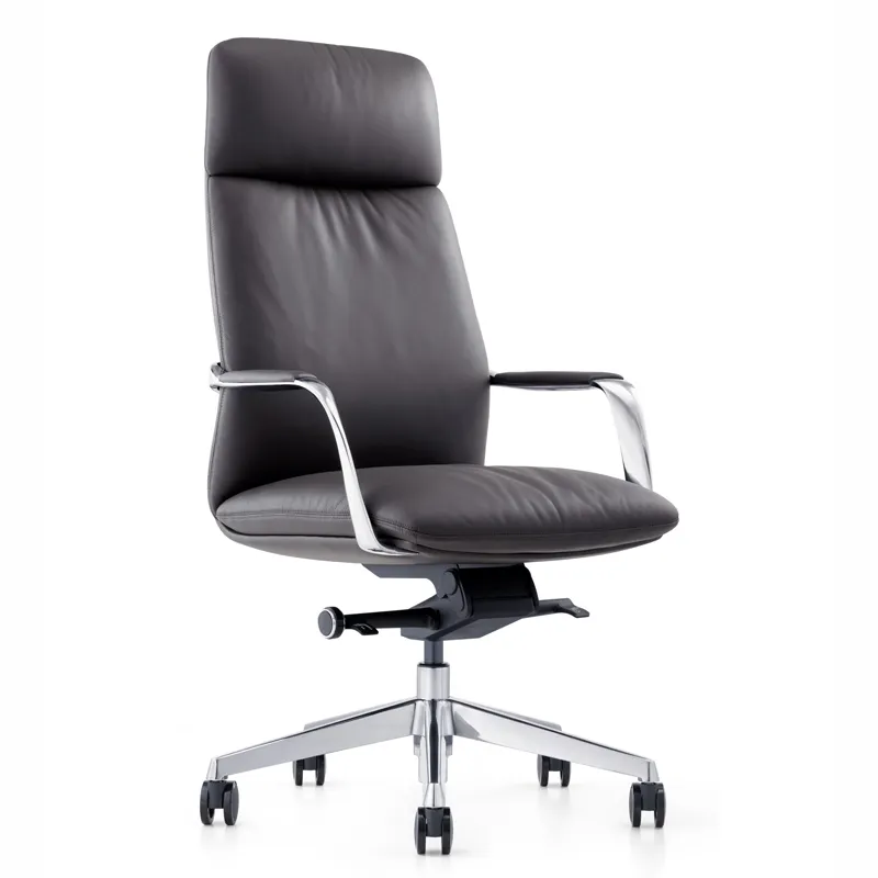 Кожаное поворотное кресло серии FU-2216