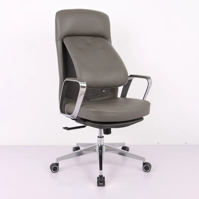 Кожаное поворотное кресло серии TCHP-3327A