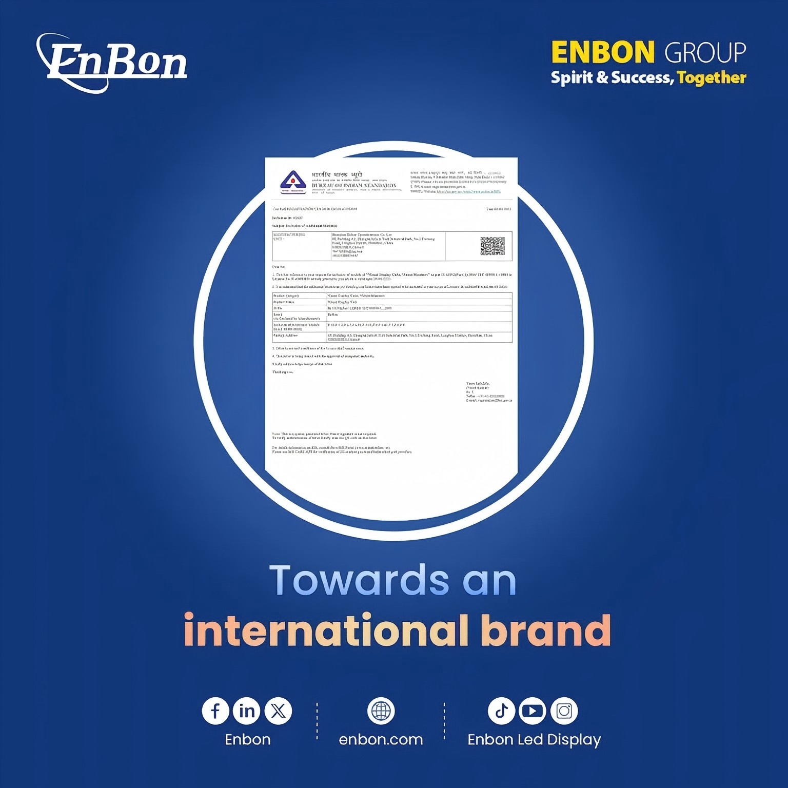 BIS помогает Enbon стать международным брендом