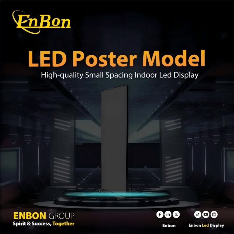 Каталог продукции модели Enbon Poster – Внутренний LED экран X-образной гибкой серии