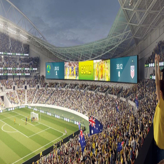 Светодиодный корпус FC Pro на футбольном поле, Сидней, Австралия