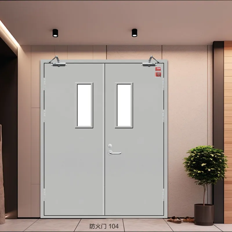 Противопожарная дверь двустворчатая
