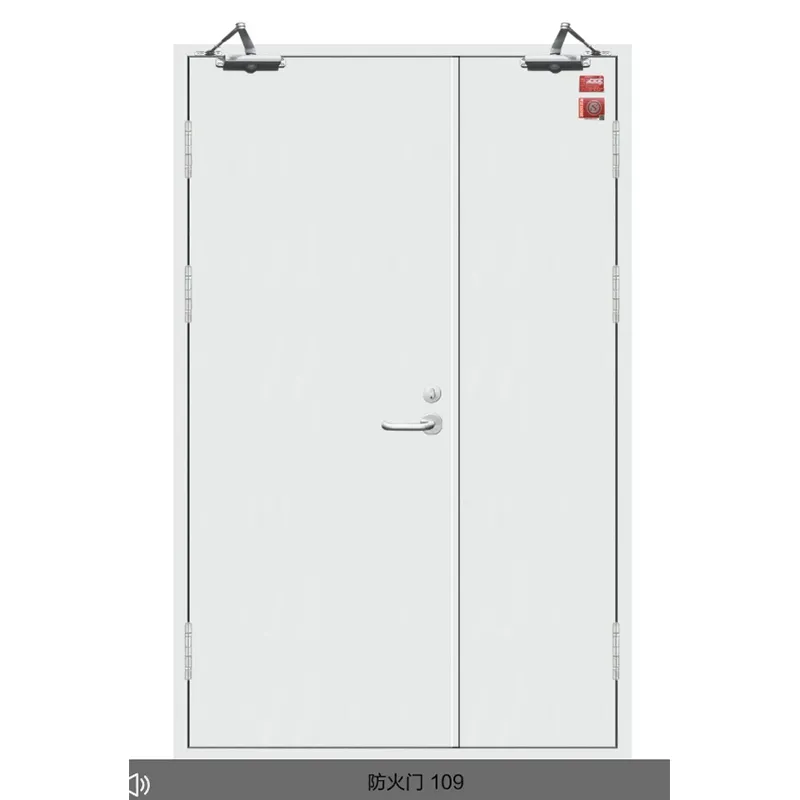 Противопожарная дверь двустворчатая