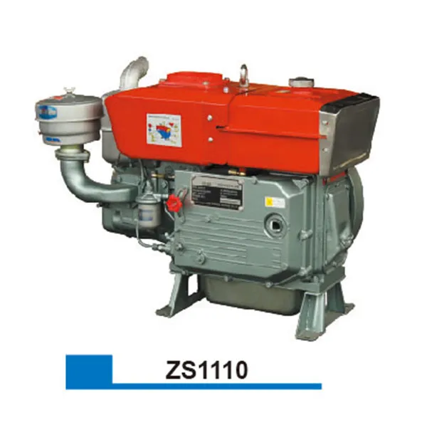 ZS1110 Водяное охлаждение один цилиндр дизельный двигатель