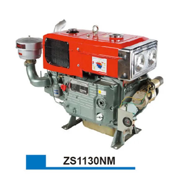 ZS1130NM Водяное охлаждение один цилиндр дизельный двигатель