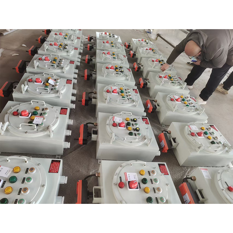 Коробка управления взрывобезопасная с подключением проводов