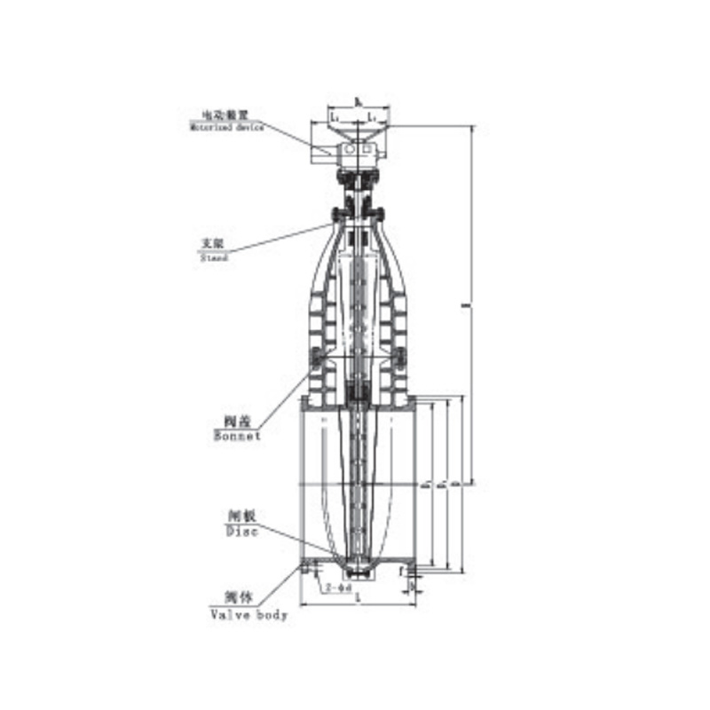 30ч915бр Задвижки клиновые  с обрезиненным клином и недвижными шпинделем фланцевые чугунный под электропривод