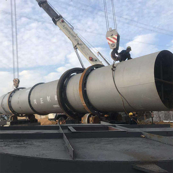 Однобарабанная вращающаяся сушилка для железного концентрата