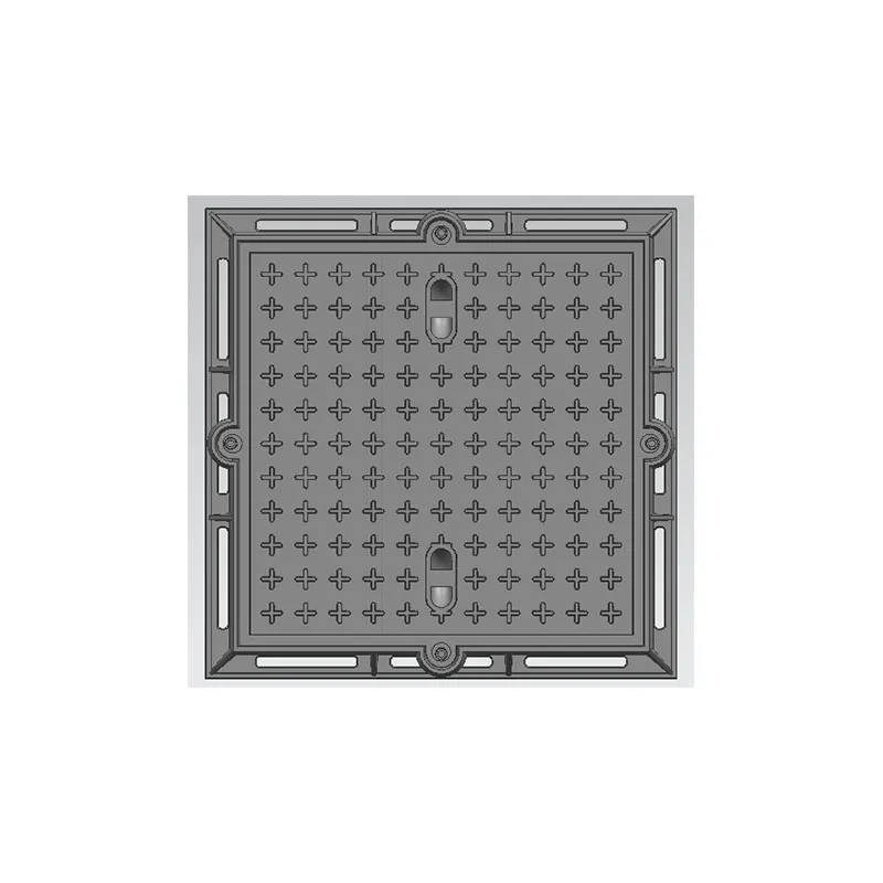 Сферический чугун квадратная крышка скважины1