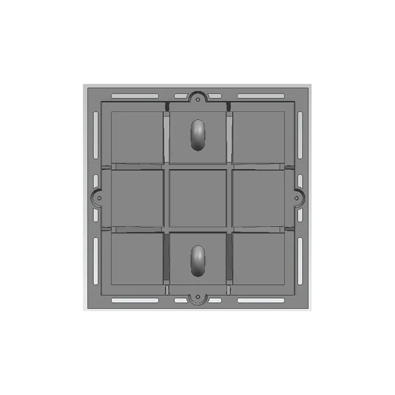 Сферический чугун квадратная крышка скважины1