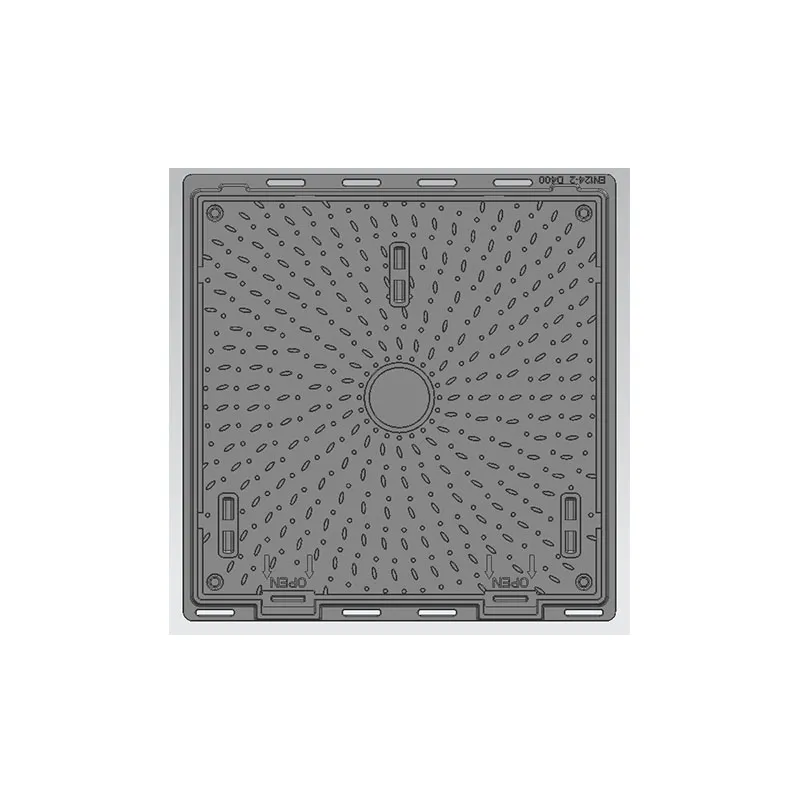 Сферический чугун квадратная крышка скважины10