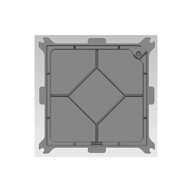 Сферический чугун квадратная крышка скважины2