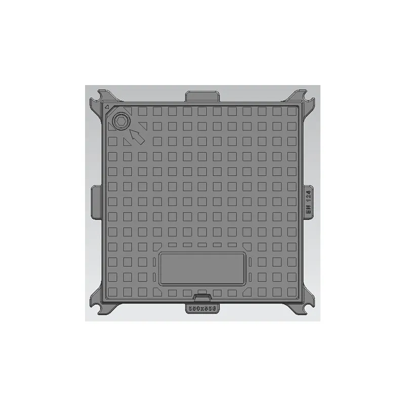 Сферический чугун квадратная крышка скважины2