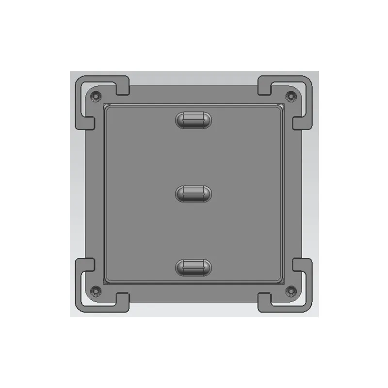 Сферический чугун квадратная крышка скважины3