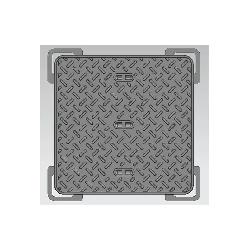 Сферический чугун квадратная крышка скважины3