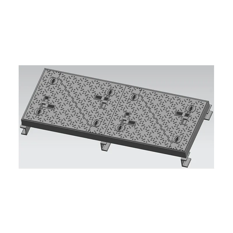 Шариковый чугун прямоугольная крышка скважины4