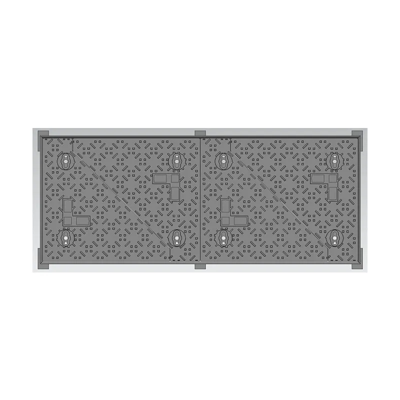 Шариковый чугун прямоугольная крышка скважины4