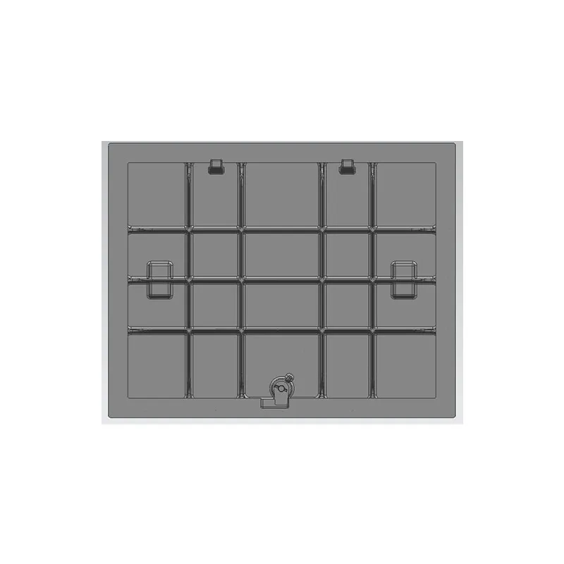 Шариковый чугун прямоугольная крышка скважины5