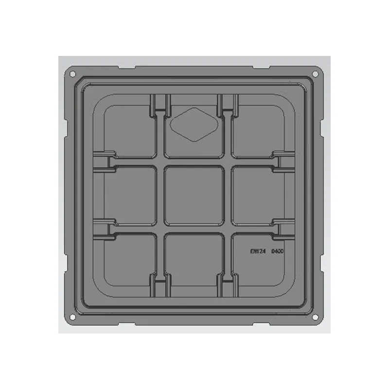 Чугун с шариковыми чернилами ниже крышка скважины погруженного квадрата1