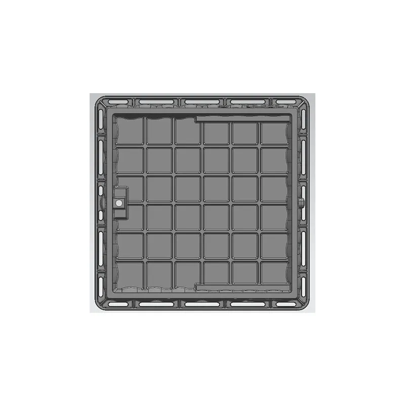 Чугун с шариковыми чернилами ниже крышка скважины погруженного квадрата3