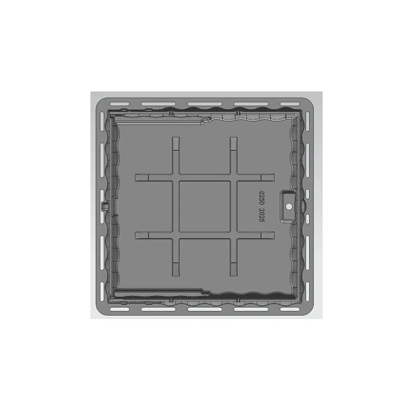 Чугун с шариковыми чернилами ниже крышка скважины погруженного квадрата3