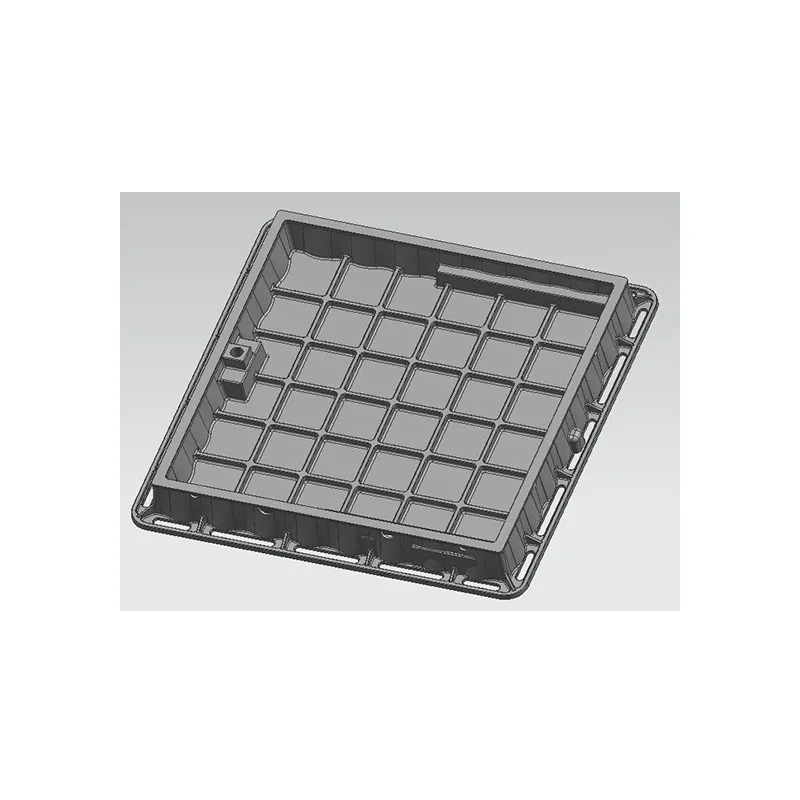 Чугун с шариковыми чернилами ниже крышка скважины погруженного квадрата3