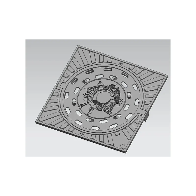 Шариковый чугун крышка скважины в форме искусства