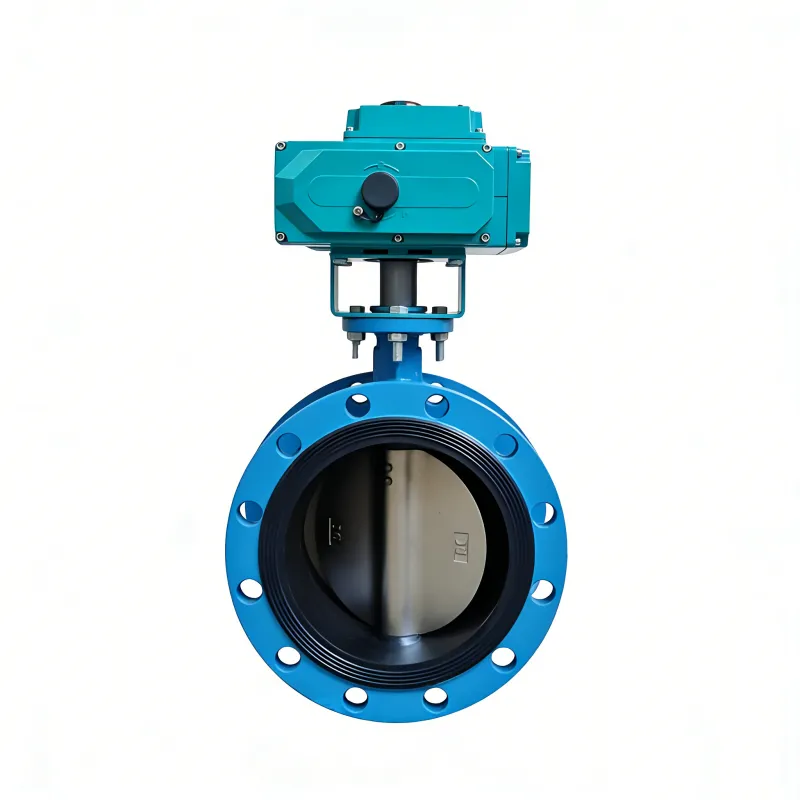 Дисковый затвор с электроприводом