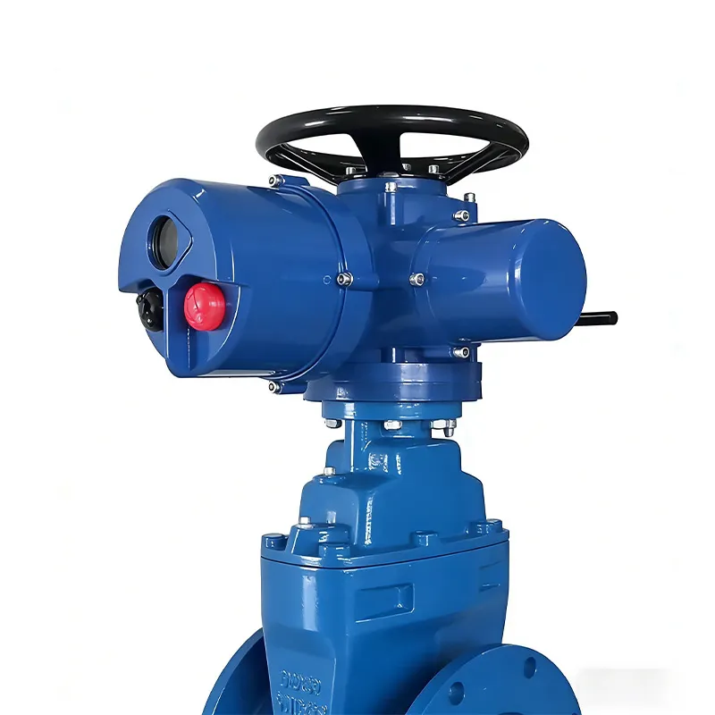 Затвор с электроприводом и мягким уплотнением