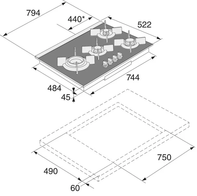 Газовая панель нержавейка или закаленное стекло: что выбрать в 2026 году