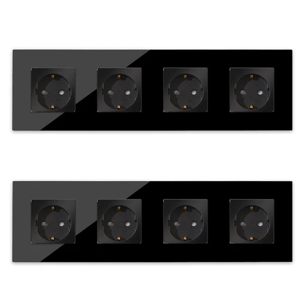 Розетки закаленное стекло черная: стильный дизайн для современного интерьера