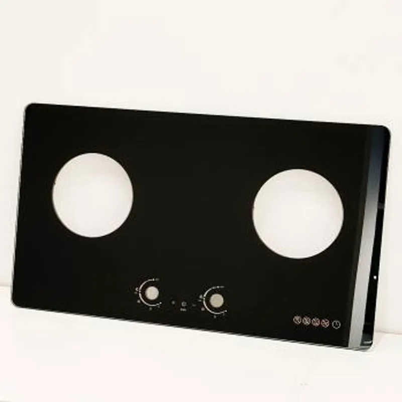 Высокотемпературное закаленное стекло для сверления, стекло для шелкографии с 4 отверстиями для горелок, стеклянная панель для индукционной плиты