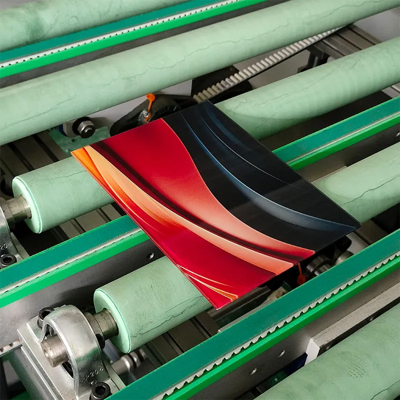 Фабричная горячая распродажа Новый дизайн УФ-цифровая печать на стеклянной панели для стеклянной двери холодильника Индивидуальный узор Цифровая печать на стекле