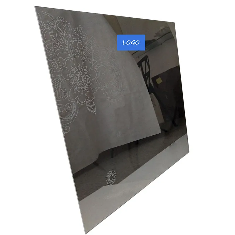 Индивидуальная дверная крышка для холодильника с темным зеркальным покрытием, закаленное стекло, детали бытовой техники, морозильная камера, стеклянная панель холодильника