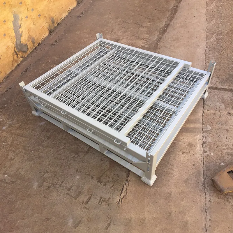 Металлический ящик-контейнер оборачиваемый сетчатый