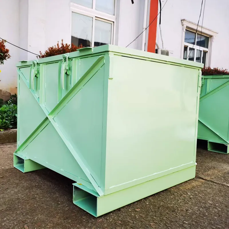 Металлический ящик-контейнер оборачиваемый с обшивкой