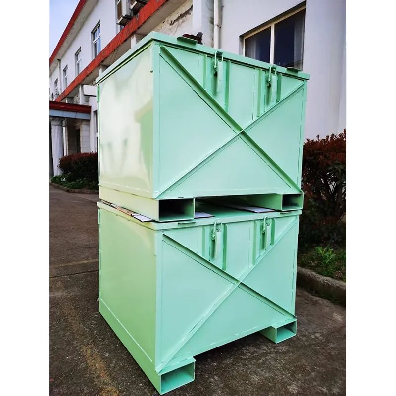 Металлический ящик-контейнер оборачиваемый с обшивкой