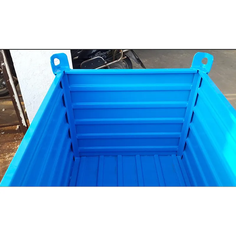 Металлический ящик-контейнер оборачиваемый с грузозахватными устройствами