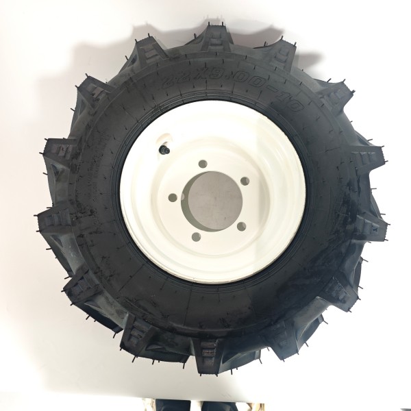 Шина с камерой и ёлочным протектором 22×9.00-10