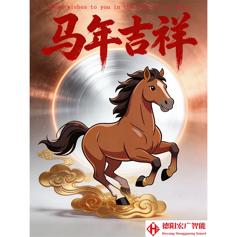 Поздравительное послание с Новым 2026 годом от ООО «Дэян Хунгуан Интеллиджент Эквипмент»