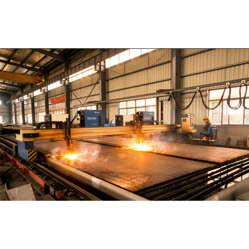 Цех стальных конструкций Haofeng в действии: современное оборудование обеспечивает высокое качество производства