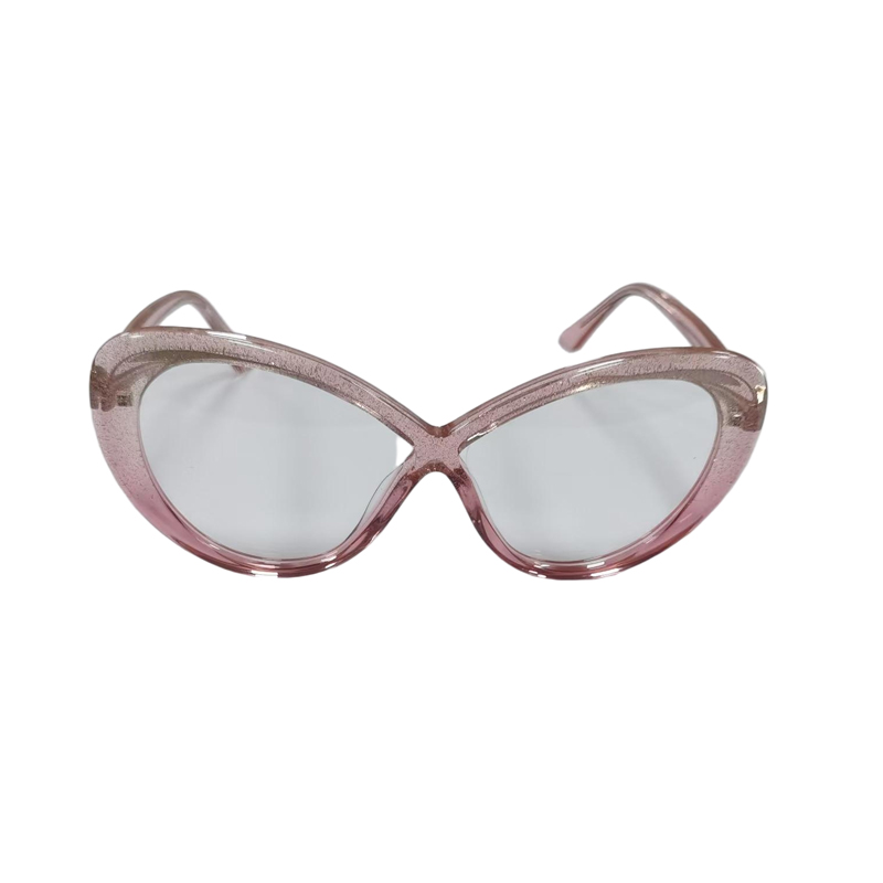 Розовые очки кошачий глаз