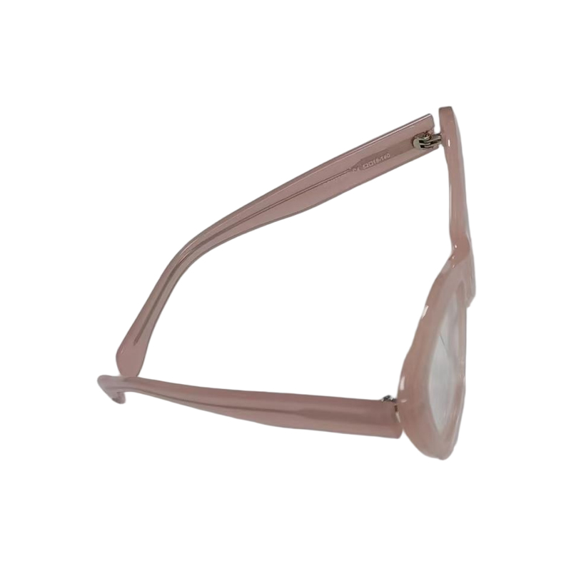 Розовые очки кошачий глаз с пластиковой оправой