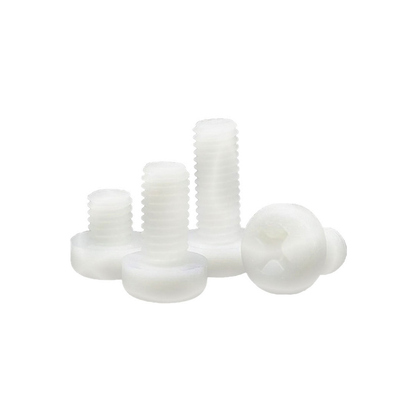 Винт пластиковый с крестообразным шлицем и полукруглой головкой