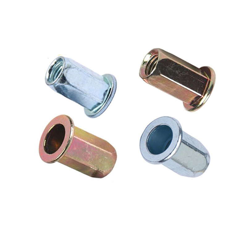 Гайка заклёпочная с фланцем и шестигранным корпусом