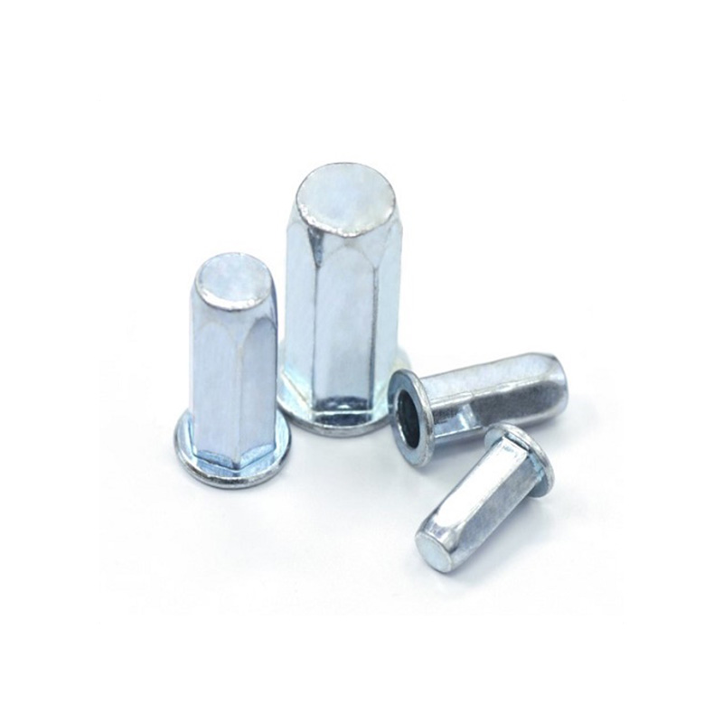 Гайка заклёпочная с фланцем и шестигранным корпусом